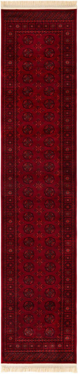 Red 2' 7 x 12' Tekke Runner Area Rug Classic Traditional Vintage Design Carpet for Living Rooms, Dining, Bedrooms, Office Space for Sale at Rug Engine