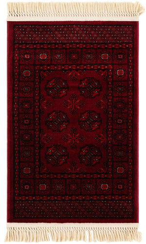 Red 2' x 3' 1 Tekke Rectangle Area Rug Classic Traditional Vintage Design Carpet for Living Rooms, Dining, Bedrooms, Office Space for Sale at Rug Engine