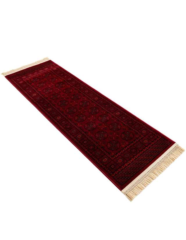Red 2' x 6' 1 Tekke Runner Area Rug Classic Traditional Vintage Design Carpet for Living Rooms, Dining, Bedrooms, Office Space for Sale at Rug Engine