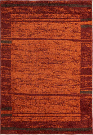 Terracotta 4' 1 x 6' 1 Autumn Rectangle Area Rug 100% Polypropylene Durable Jute Backing Living Dining Room Bedroom Office Modern Decor Carpet for Sale at Rug Engine