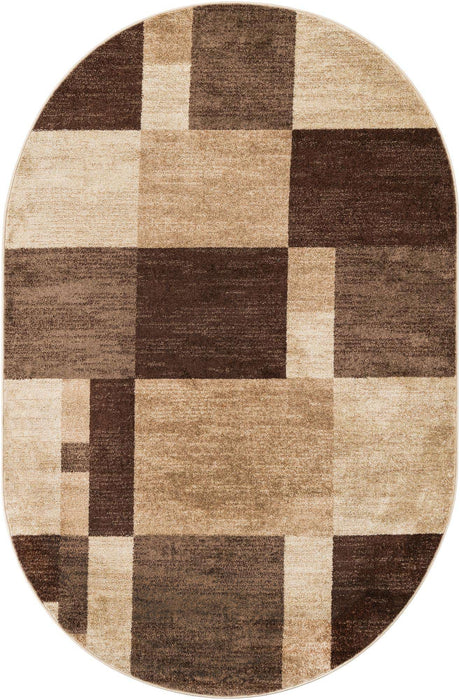 Light Brown 5' 3 x 8' Autumn Oval Area Rug 100% Polypropylene Durable Jute Backing Living Dining Room Bedroom Office Modern Decor Carpet for Sale at Rug Engine