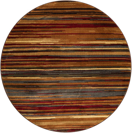 Beige 5' 3 x 5' 3 Barista Round Area Rug 100% Polypropylene Abstract Modern Geometric Carpet for Living Room Dining Office Dorm Room Decor for Sale at Rug Engine
