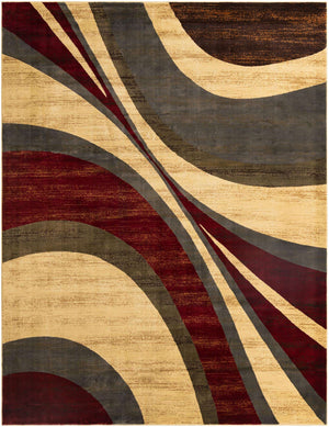 Beige 10' x 13' 1 Barista Rectangle Area Rug 100% Polypropylene Abstract Modern Geometric Carpet for Living Room Dining Office Dorm Room Decor for Sale at Rug Engine