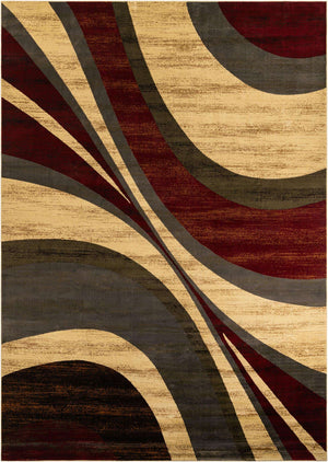 Beige 10' x 14' 1 Barista Rectangle Area Rug 100% Polypropylene Abstract Modern Geometric Carpet for Living Room Dining Office Dorm Room Decor for Sale at Rug Engine