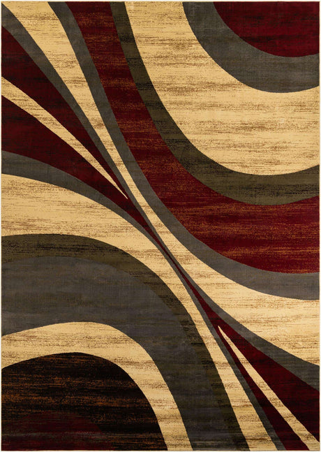 Beige 10' x 14' 1 Barista Rectangle Area Rug 100% Polypropylene Abstract Modern Geometric Carpet for Living Room Dining Office Dorm Room Decor for Sale at Rug Engine