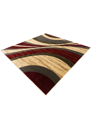 Beige 7' 10 x 7' 10 Barista Square Area Rug 100% Polypropylene Abstract Modern Geometric Carpet for Living Room Dining Office Dorm Room Decor for Sale at Rug Engine
