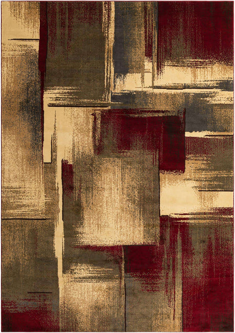 Multicolor 10' x 14' 1 Barista Rectangle Area Rug 100% Polypropylene Abstract Modern Geometric Carpet for Living Room Dining Office Dorm Room Decor for Sale at Rug Engine