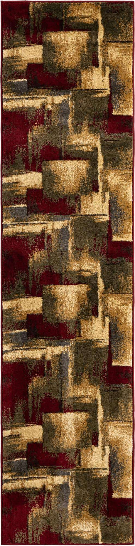 Multicolor 2' x 8' Barista Runner Area Rug 100% Polypropylene Abstract Modern Geometric Carpet for Living Room Dining Office Dorm Room Decor for Sale at Rug Engine