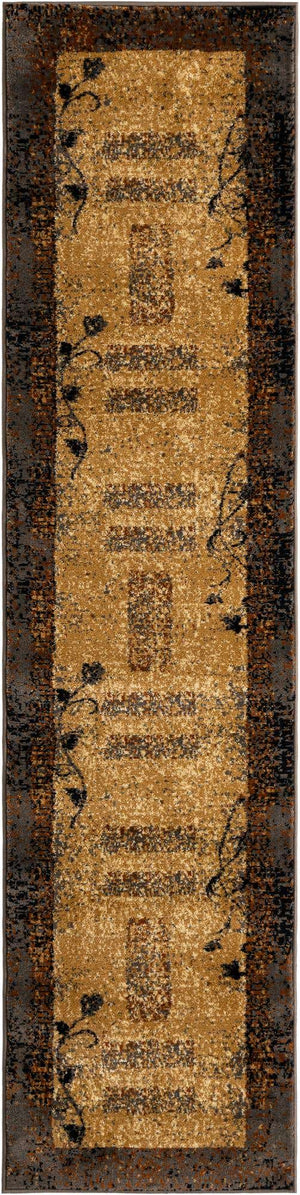 Beige 2' x 8' Barista Runner Area Rug 100% Polypropylene Abstract Modern Geometric Carpet for Living Room Dining Office Dorm Room Decor for Sale at Rug Engine
