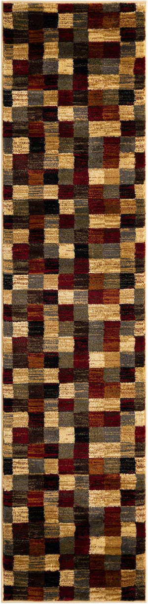 Multicolor 2' x 8' Barista Runner Area Rug 100% Polypropylene Abstract Modern Geometric Carpet for Living Room Dining Office Dorm Room Decor for Sale at Rug Engine
