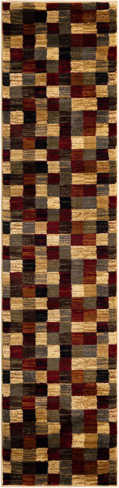 Multicolor 2' x 8' Barista Runner Area Rug 100% Polypropylene Abstract Modern Geometric Carpet for Living Room Dining Office Dorm Room Decor for Sale at Rug Engine