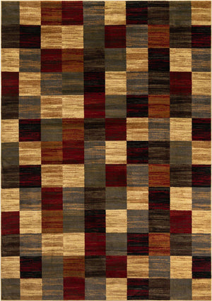 Multicolor 7' 10 x 11' Barista Rectangle Area Rug 100% Polypropylene Abstract Modern Geometric Carpet for Living Room Dining Office Dorm Room Decor for Sale at Rug Engine