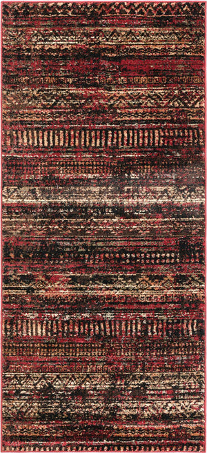 Burgundy 3' 1 x 5' 3 Saturn Rectangle Area Rug Stain Resistant Easy Clean Classic Vintage Design Durable Carpet for Affordable Home Interiors for Sale at Rug Engine