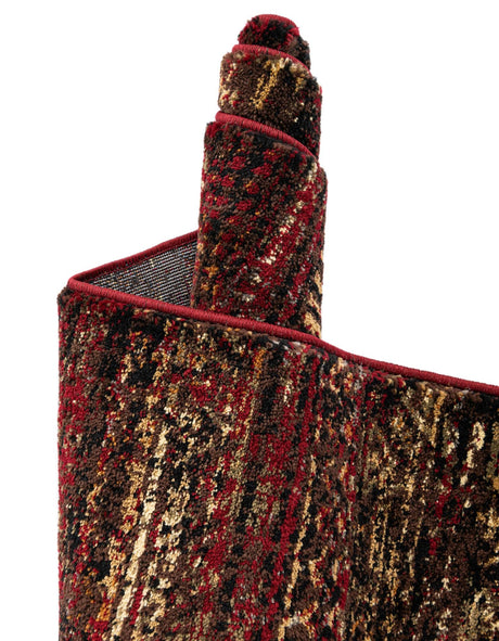 Burgundy 5' 3 x 8' Saturn Oval Area Rug Stain Resistant Easy Clean Classic Vintage Design Durable Carpet for Affordable Home Interiors for Sale at Rug Engine