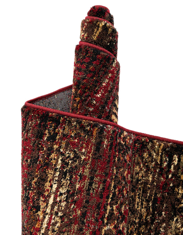 Burgundy 5' 3 x 8' Saturn Oval Area Rug Stain Resistant Easy Clean Classic Vintage Design Durable Carpet for Affordable Home Interiors for Sale at Rug Engine