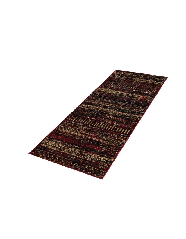 Burgundy 2' x 6' 1 Saturn Runner Area Rug Stain Resistant Easy Clean Classic Vintage Design Durable Carpet for Affordable Home Interiors for Sale at Rug Engine