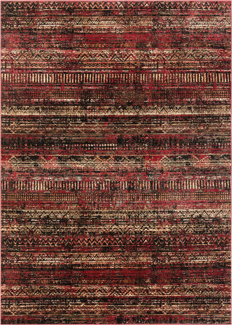 Burgundy 7' 10 x 11' Saturn Rectangle Area Rug Stain Resistant Easy Clean Classic Vintage Design Durable Carpet for Affordable Home Interiors for Sale at Rug Engine