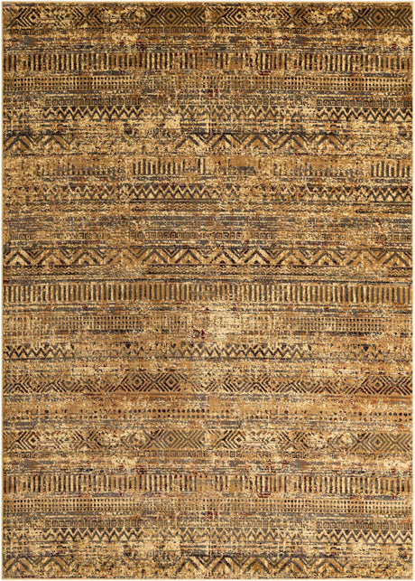 Beige 7' 10 x 11' Saturn Rectangle Area Rug Stain Resistant Easy Clean Classic Vintage Design Durable Carpet for Affordable Home Interiors for Sale at Rug Engine