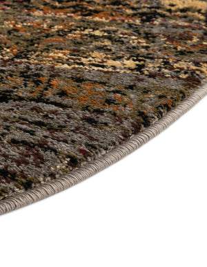 Blue 4' 1 x 6' 1 Saturn Oval Area Rug Stain Resistant Easy Clean Classic Vintage Design Durable Carpet for Affordable Home Interiors for Sale at Rug Engine
