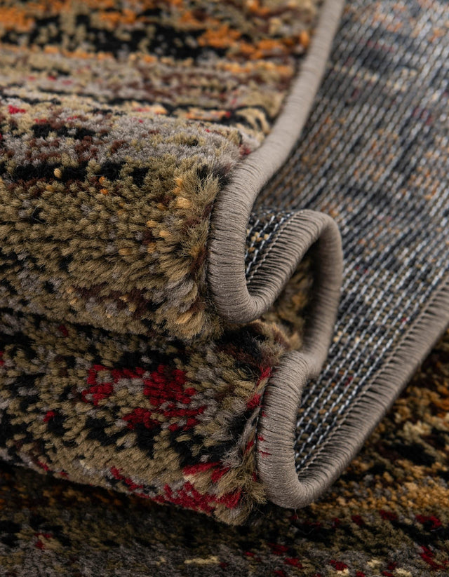 Blue 4' 1 x 6' 1 Saturn Oval Area Rug Stain Resistant Easy Clean Classic Vintage Design Durable Carpet for Affordable Home Interiors for Sale at Rug Engine