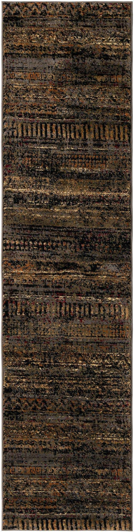 Blue 2' x 8' Saturn Runner Area Rug Stain Resistant Easy Clean Classic Vintage Design Durable Carpet for Affordable Home Interiors for Sale at Rug Engine
