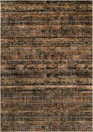 Blue 7' 10 x 11' Saturn Rectangle Area Rug Stain Resistant Easy Clean Classic Vintage Design Durable Carpet for Affordable Home Interiors for Sale at Rug Engine