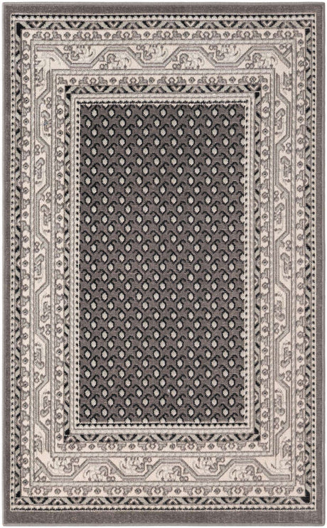 Gray 3' 3 x 5' 3 Williamsburg Rectangle Area Rug 100% Polypropylene With Cotton Backing Durable Easy Clean Stain Resistant Carpet for Sale at Rug Engine