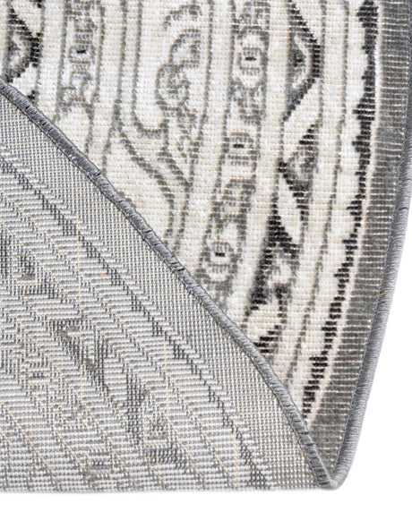 Gray 5' 3 x 8' Williamsburg Oval Area Rug 100% Polypropylene With Cotton Backing Durable Easy Clean Stain Resistant Carpet for Sale at Rug Engine