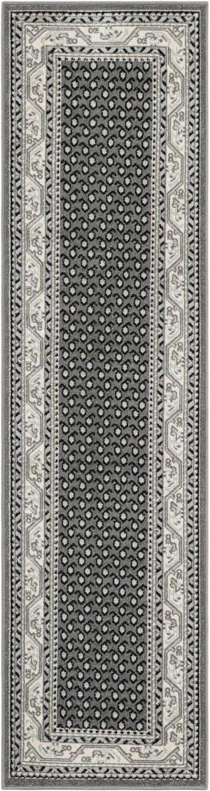 Gray 2' x 8' Williamsburg Runner Area Rug 100% Polypropylene With Cotton Backing Durable Easy Clean Stain Resistant Carpet for Sale at Rug Engine