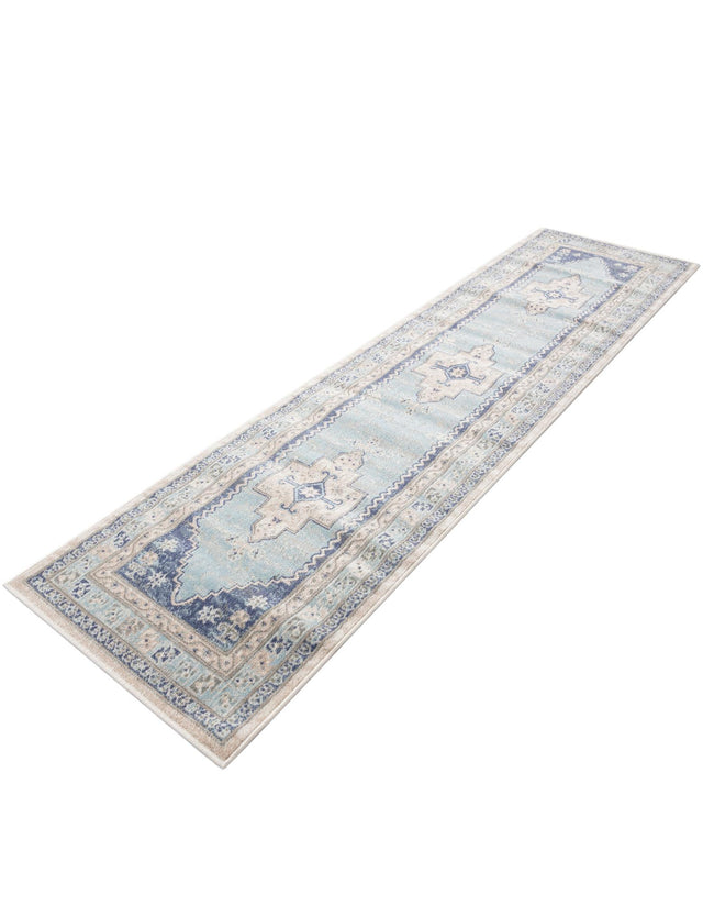 Sky blue 2' 7 x 10' Whitney Runner Area Rug
