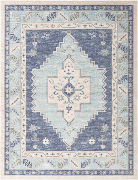 Sky blue 10' x 13' 1 Whitney Rectangle Area Rug