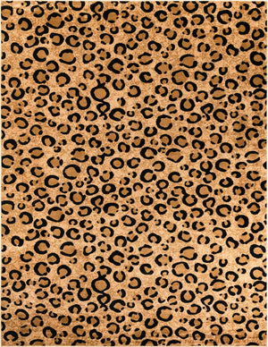 Light Brown 10' x 13' 1 Wildlife Rectangle Area Rug Animal Print Safari Jungle Inspired Carpet for Unique Modern Interior Design for Sale at Rug Engine