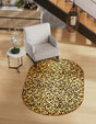 Light Brown 5' 3 x 8' Wildlife Oval Area Rug Animal Print Safari Jungle Inspired Carpet for Unique Modern Interior Design for Sale at Rug Engine