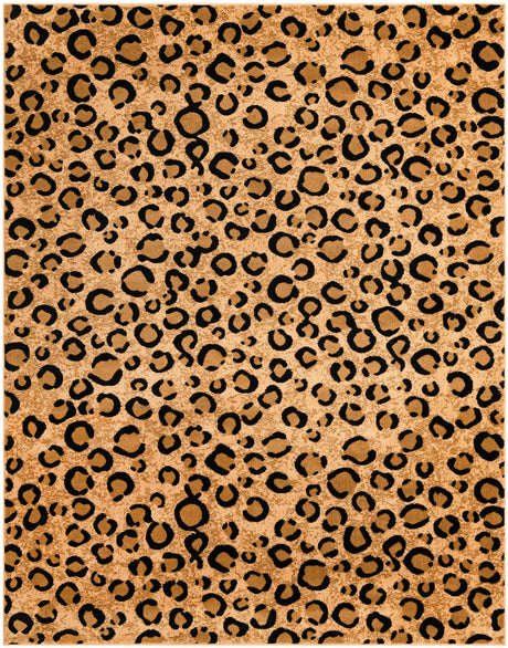 Light Brown 7' 10 x 10' Wildlife Rectangle Area Rug Animal Print Safari Jungle Inspired Carpet for Unique Modern Interior Design for Sale at Rug Engine