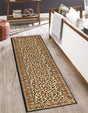 Light Brown 2' 7 x 12' Wildlife Runner Area Rug Animal Print Safari Jungle Inspired Carpet for Unique Modern Interior Design for Sale at Rug Engine