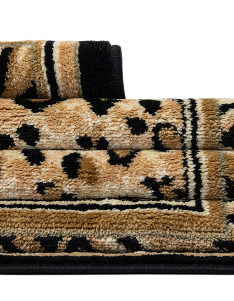 Light Brown 2' x 8' Wildlife Runner Area Rug Animal Print Safari Jungle Inspired Carpet for Unique Modern Interior Design for Sale at Rug Engine