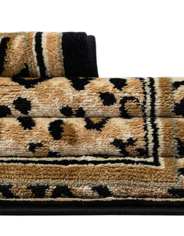 Light Brown 2' x 8' Wildlife Runner Area Rug Animal Print Safari Jungle Inspired Carpet for Unique Modern Interior Design for Sale at Rug Engine