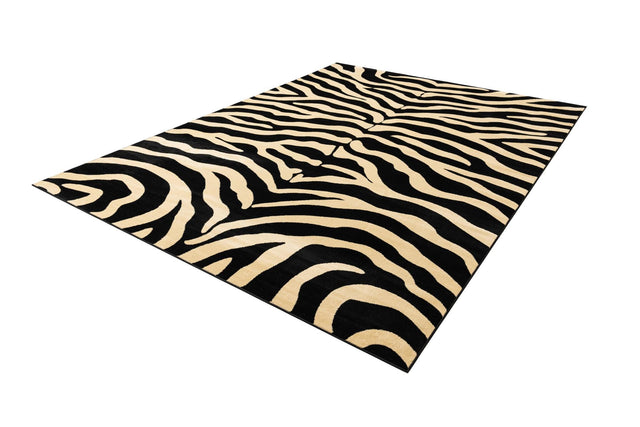 Black 10' x 14' 1 Wildlife Rectangle Area Rug Animal Print Safari Jungle Inspired Carpet for Unique Modern Interior Design for Sale at Rug Engine