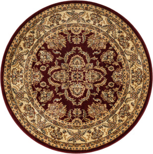 Red 5' 3 x 5' 3 Voyage Round Area Rug