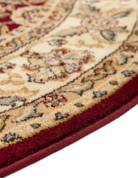 Red 5' 3 x 8' Voyage Oval Area Rug Persian Inspired Classic Traditional Design Durable Carpet Mat for Home Interior Design for Sale at Rug Engine