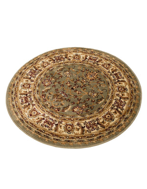 Grass Green 3' 3 x 3' 3 Voyage Round Area Rug