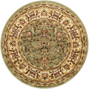 Grass Green 3' 3 x 3' 3 Voyage Round Area Rug