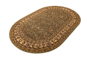 Green 5' 3 x 8' Voyage Oval Area Rug