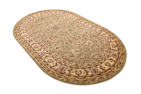 Green 5' 3 x 8' Voyage Oval Area Rug Persian Inspired Classic Traditional Design Durable Carpet Mat for Home Interior Design for Sale at Rug Engine