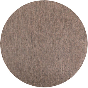 Light Brown 10' x 10' Outdoor Solid Round Area Rug Weather Resistant for Patio, Deck, Terrace, Balcony, Porch 100% Polypropylene Minimalist Waterproof Carpet for Sale at Rug Engine