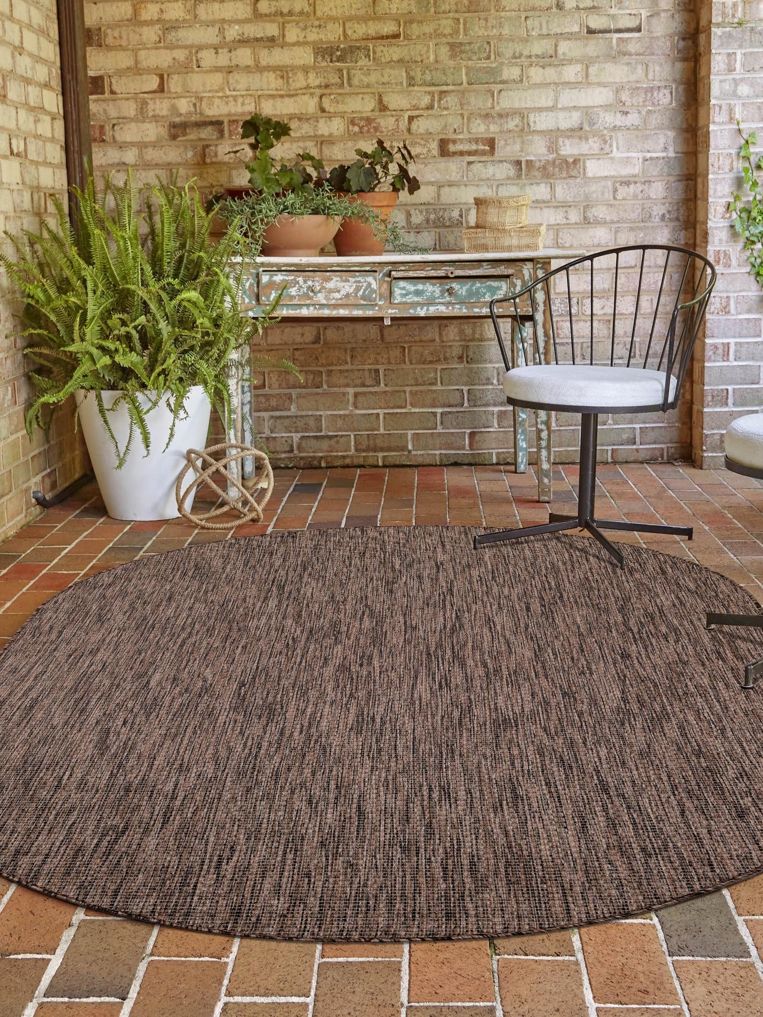 Light Brown 3' 1 x 5' 3 Outdoor Solid Oval Area Rug Weather Resistant for Patio, Deck, Terrace, Balcony, Porch 100% Polypropylene Minimalist Waterproof Carpet for Sale at Rug Engine
