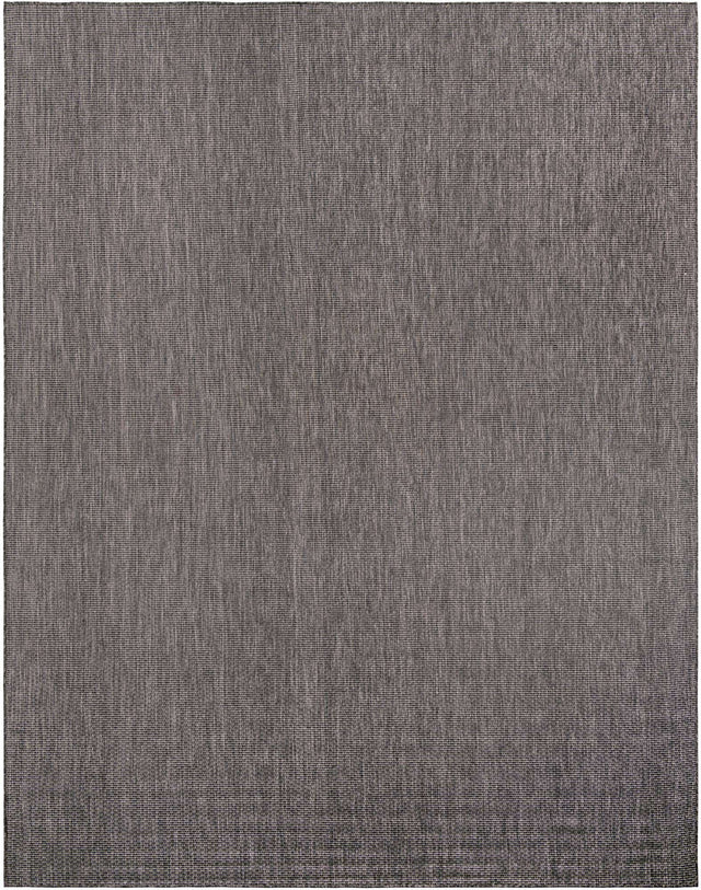Black 10' x 13' 1 Outdoor Solid Rectangle Area Rug Weather Resistant for Patio, Deck, Terrace, Balcony, Porch 100% Polypropylene Minimalist Waterproof Carpet for Sale at Rug Engine