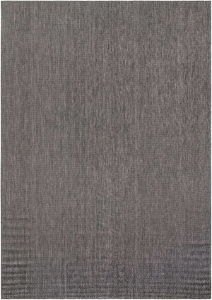 Black 10' x 14' 1 Outdoor Solid Rectangle Area Rug Weather Resistant for Patio, Deck, Terrace, Balcony, Porch 100% Polypropylene Minimalist Waterproof Carpet for Sale at Rug Engine