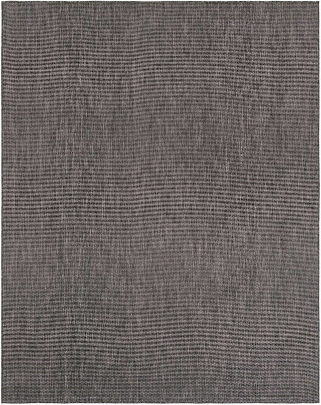 Black 7' 10 x 10' Outdoor Solid Rectangle Area Rug Weather Resistant for Patio, Deck, Terrace, Balcony, Porch 100% Polypropylene Minimalist Waterproof Carpet for Sale at Rug Engine