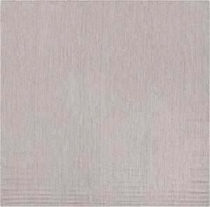 Beige 10' x 10' Outdoor Solid Square Area Rug Weather Resistant for Patio, Deck, Terrace, Balcony, Porch 100% Polypropylene Minimalist Waterproof Carpet for Sale at Rug Engine